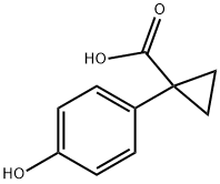 1-(4-羟基苯基)-环丙烷羧酸 结构式