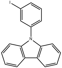 9-(3-碘苯基)咔唑 结构式