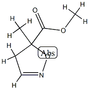 5-Isoxazolecarboxylicacid,4,5-dihydro-5-methyl-,methylester(9CI) 结构式