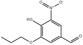 4-羟基-3-硝基-5-丙氧基苯甲醛 结构式