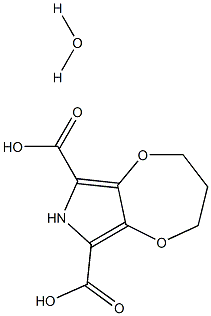 3,4-亚丙二氧基吡咯-2,5-二甲酸水合物 结构式