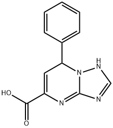 7-phenyl-4,7-dihydro[1,2,4]triazolo[1,5-a]pyrimidine-5-carboxylic acid 结构式