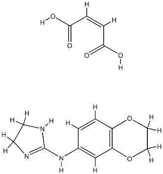 2-(6-(1,4-benzodioxanyl)amino)imidazoline maleate 结构式