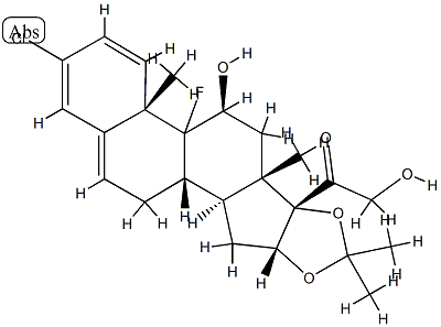 3-chlorotriamcinolone acetonide 结构式
