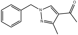 1-(1-苯甲基-3-甲基-1H-吡唑-4-基)乙酮 结构式