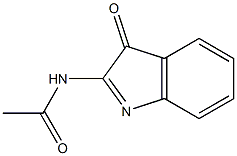 2-Pseudoindol-3-ol,  2-(acetylimino)-  (2CI) 结构式