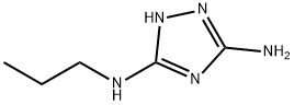 N-异丙基-1H-1,2,4-三氮唑-3,5-二胺 结构式