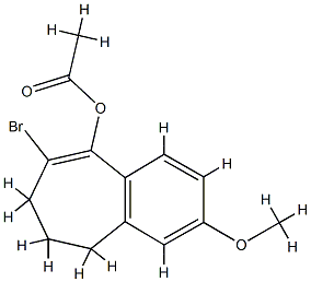 8-bromo-3-methoxy-6,7-dihydro-5H-benzo[7]annulen-9-yl acetate 结构式