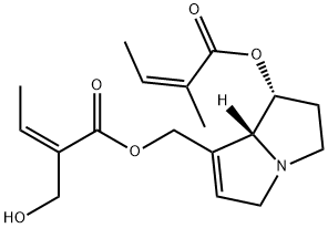 三角叶千里光碱 结构式