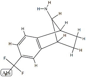 9-amino-6-trifluoromethylbenzonorbornene 结构式