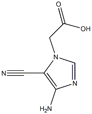 1H-Imidazole-1-aceticacid,4-amino-5-cyano-(9CI) 结构式