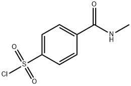4-(甲基氨基甲酰)苯-1-磺酰氯 结构式