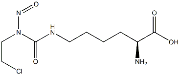 N-(2-chloroethyl)-N-nitrosocarbamoyl-omega-lysine 结构式