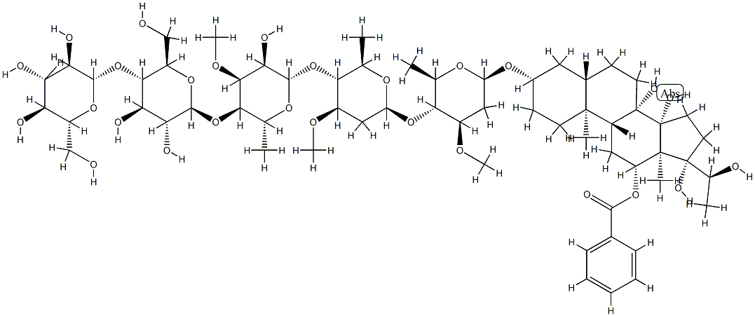 通关藤苷X(标准品) 结构式