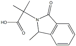 2-Isoindolineacetic  acid,  -alpha-,-alpha-,1-trimethyl-3-oxo-  (5CI) 结构式