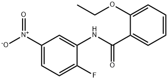 2-ethoxy-N-(2-fluoro-5-nitrophenyl)benzamide 结构式