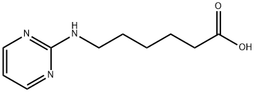 6-(pyrimidin-2-ylamino)hexanoic acid 结构式