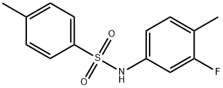 N-(3-氟-4-甲基苯基)-4-甲基-苯磺酰胺 结构式