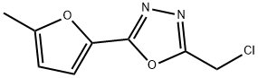 2-(chloromethyl)-5-(5-methylfuran-2-yl)-1,3,4-oxadiazole 结构式