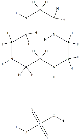 1,4,7,10-Tetraazacyclododecane, sulfate (1:1) 结构式