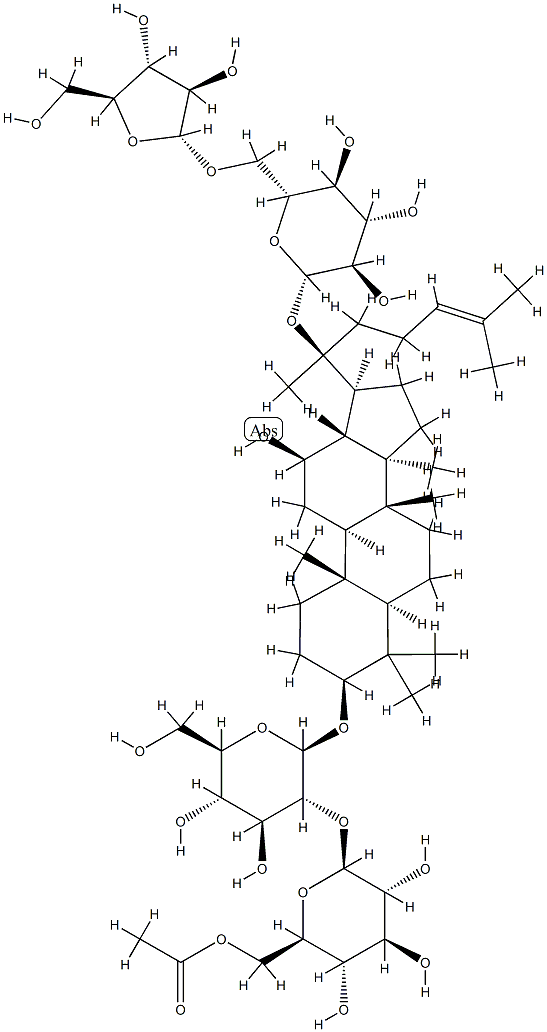 人参皂苷 RS2 结构式