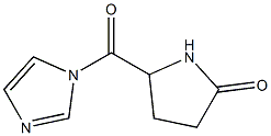 1H-Imidazole,1-[(5-oxo-2-pyrrolidinyl)carbonyl]-(9CI) 结构式