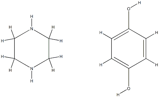 BENZENE-1,4-DIOL,PIPERAZINE 结构式