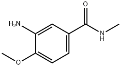 3-氨基-4-甲氧基-N-甲基苯甲酰胺 结构式