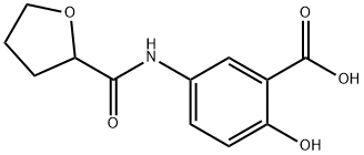 2-hydroxy-5-[(tetrahydrofuran-2-ylcarbonyl)amino]benzoic acid 结构式