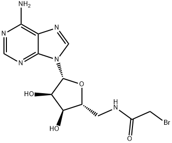 5'-bromoacetamido-5'-deoxyadenosine 结构式