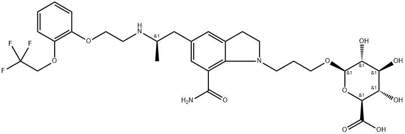 Silodosin Glucuronide 结构式