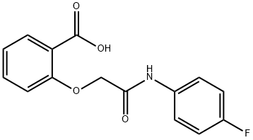 2-{[(4-fluorophenyl)carbamoyl]methoxy}benzoic acid 结构式