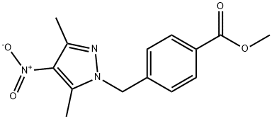 methyl 4-[(3,5-dimethyl-4-nitro-1H-pyrazol-1-yl)methyl]benzoate 结构式