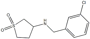 3-{[(3-chlorophenyl)methyl]amino}-1$l^{6}-thiolane-1,1-dione 结构式