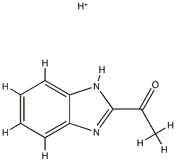 Ethanone,  1-(1H-benzimidazol-2-yl)-,  conjugate  acid  (1:1) 结构式