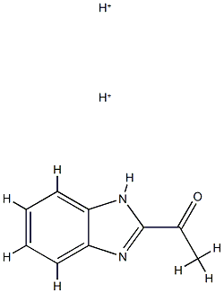 Ethanone,  1-(1H-benzimidazol-2-yl)-,  conjugate  acid  (1:2) 结构式