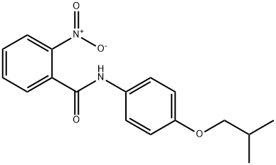 N-(4-isobutoxyphenyl)-2-nitrobenzamide 结构式