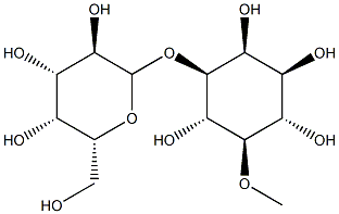 D-chiro-Inositol, 2-O-.beta.-D-galactopyranosyl-4-O-methyl- 结构式