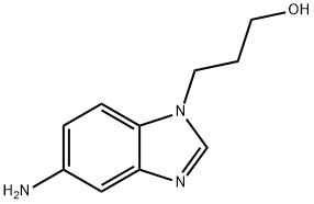 3-(5-amino-1H-benzimidazol-1-yl)-1-propanol(SALTDATA: FREE) 结构式