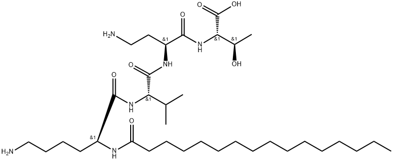 Palmitoyl Dipeptide-5 Diaminobutyroyl Hydrothreonine 结构式