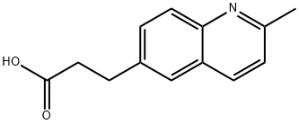 3-(2-Methyl-quinolin-6-yl)-propionic acid 结构式