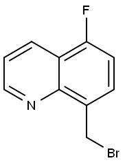 8-(bromomethyl)-5-fluoroquinoline 结构式