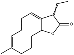 绵毛马兜铃内酯 结构式