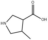 4-甲基吡咯烷-3-羧酸 结构式