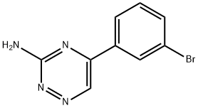 5-(3-溴苯基)-1,2,4-三嗪-3-胺 结构式