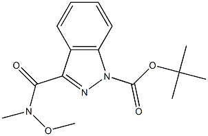 N-TERT-BUTOXYL-3-INDAZOLE-CARBONYL-N-METHOXY-N-METHYLCARBOXIAMIDE 结构式