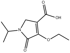 1H-Pyrrole-3-carboxylicacid,4-ethoxy-2,5-dihydro-1-(1-methylethyl)-5-oxo-(9CI) 结构式