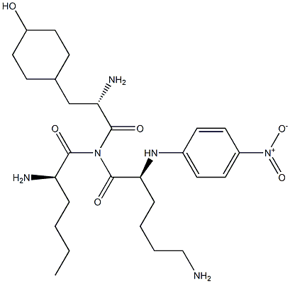 H-norleucyl-hexahydrotyrosyl-lysine-4-nitroanilide 结构式