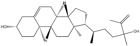 [24ξ,(+)]-5,25-Ergostadiene-3β,24-diol 结构式