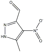 Pyrazole-3(or 5)-carboxaldehyde, 5(or 3)-methyl-4-nitro- (7CI) 结构式